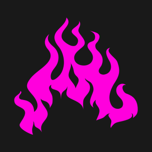 Neon Pink Flames T-Shirt