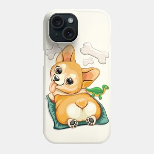 Corgi Pet Dog Playful Cartoon Character Phone Case