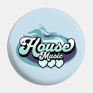 HOUSE MUSIC  - House Music Heat (Light Blue/Purple) Pin