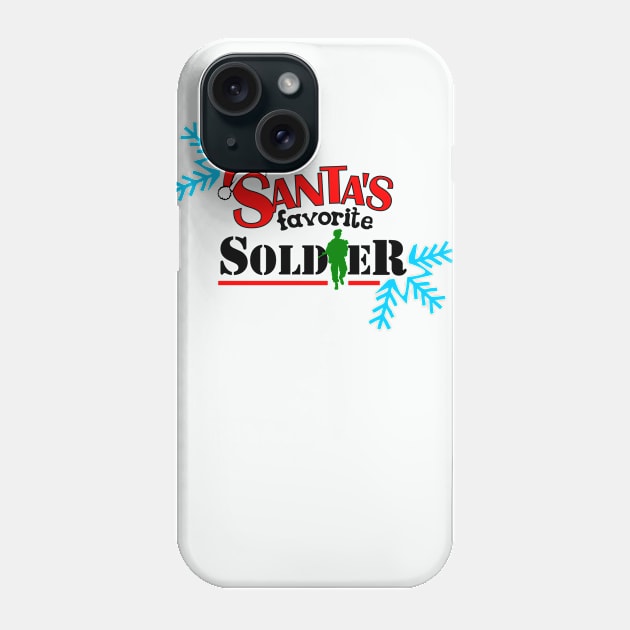 christmas Santa's favorite Soldier Phone Case by GreyMoonStudio