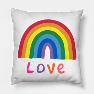 love rainbow Pillow