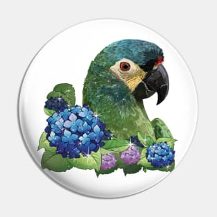 Severe macaw Pin