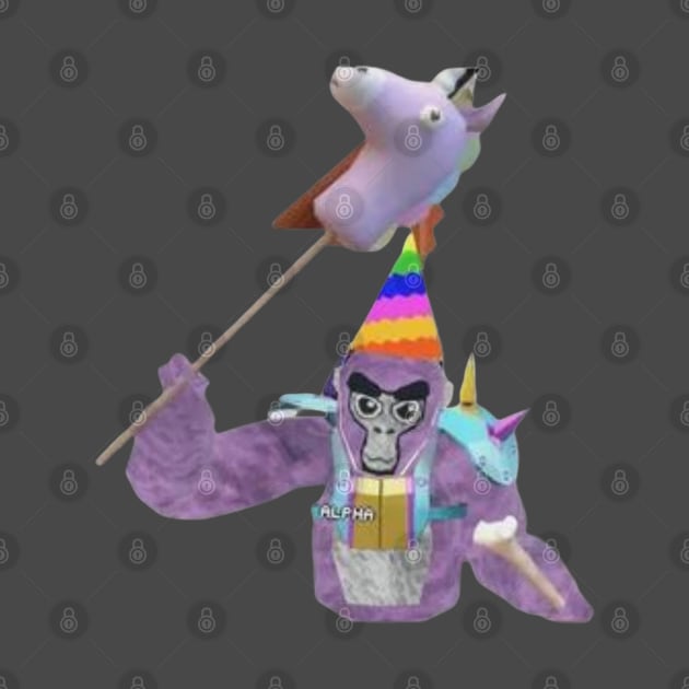 Gorilla Tag Cosmetics Birthday Boy VR Gamer Merch by gts