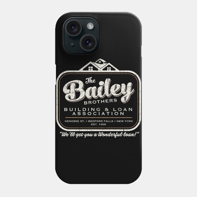 The Bailey Brothers It's A Wonderful Life Phone Case by Alema Art