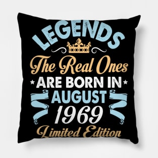 Legends The Real Ones Are Born In August 1959 Happy Birthday 61 Years Old Limited Edition Pillow
