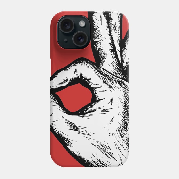 hand ok Phone Case by cubeartalex