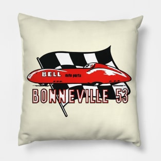 Vintage Bonneville Speedweek 1953 Pillow