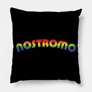 Alien – Nostromo Logo (rainbow effect) Pillow