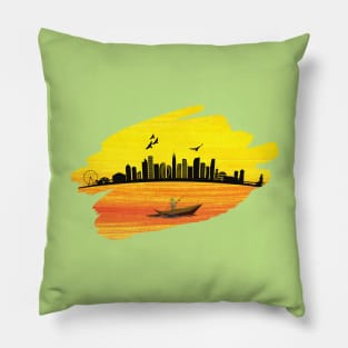 Beach Canoe Pillow