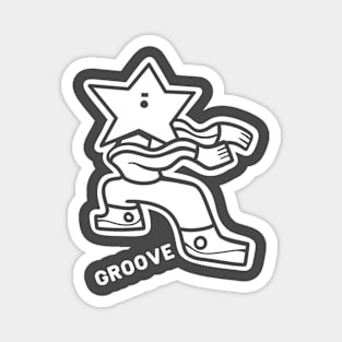 Weird Groove is the best. minimalist design for Friday vibes Magnet