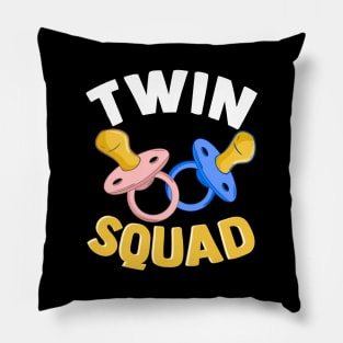 Cute & Funny Twin Squad Twinning Baby Pacifiers Pillow