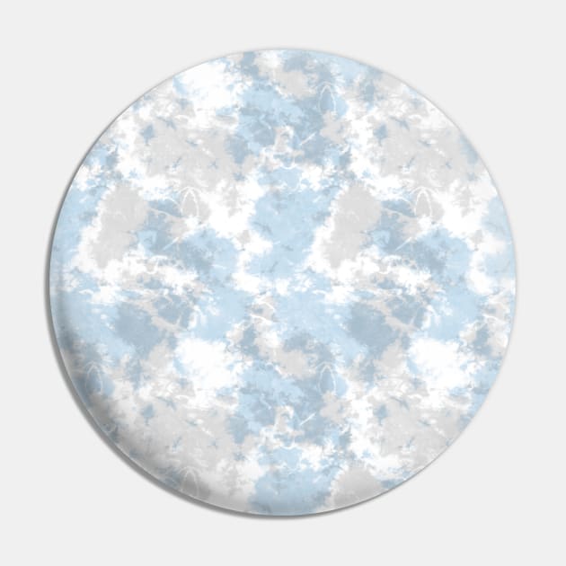 Soft Blue and Gray Tie-Dye Pin by Carolina Díaz