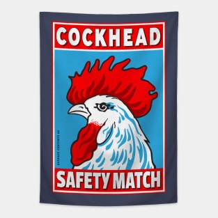 Cockhead Matchbox Label Retro Style #2 Tapestry