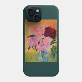 Still Life with Peonies Painting Phone Case