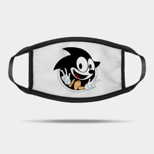 Cat With Middle Finger Masks Teepublic