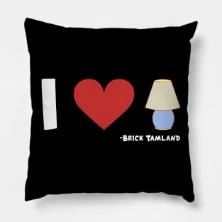 Anchorman I Heart Lamp Brick Tamland Quote Pillow