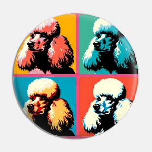 Poodle Pop Art - Dog Lover Gifts Pin