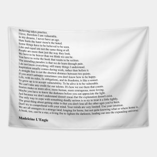 Madeleine L'Engle Quotes Tapestry