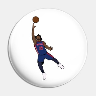 Derrick Rose NBA Detroit Pistons Pin