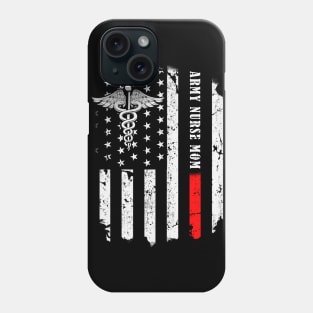 Army Nurse Mom American Flag Phone Case