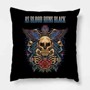 AS BLOOD RUNS BLACK BAND Pillow