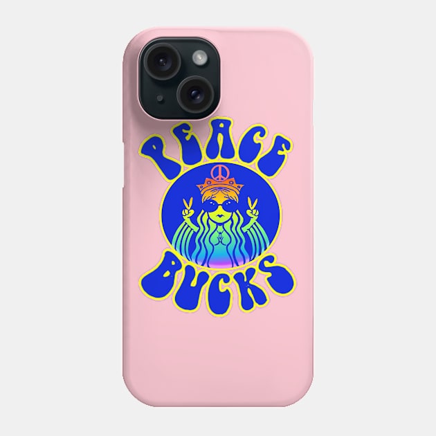 PEACE BUCKS Phone Case by Biomek