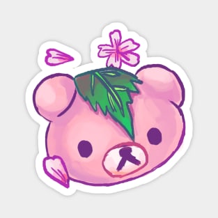 Kawaii bear sakura mochi japanese cherry blossom Magnet