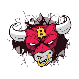 Bitcoin Angry Bull I Crypto Asset Bitcoin T-Shirt