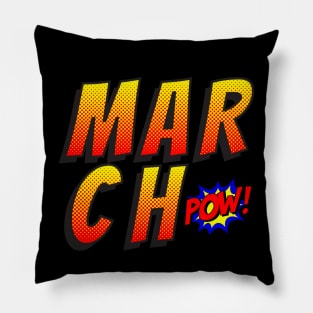 March born comic strips funny gift Pillow