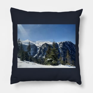 Winter mountains Pillow