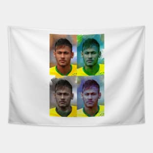 Neymar four Tapestry