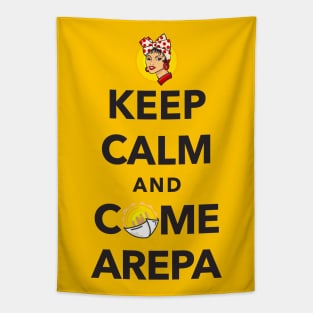 Keep Calm and Come Arepa Tapestry