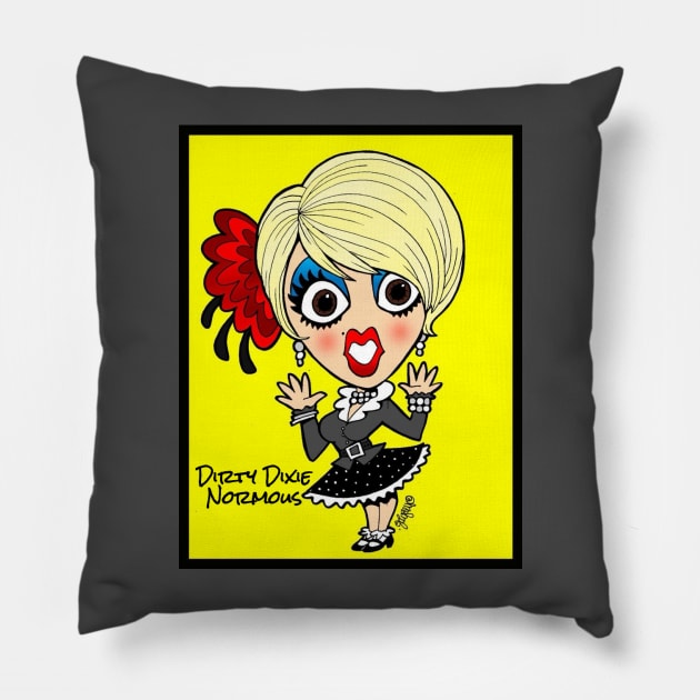 Dirty Dixie Normous Pillow by quirkle5