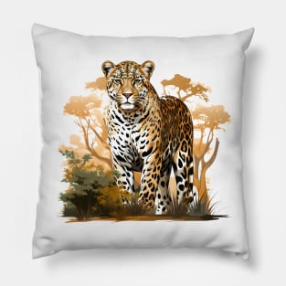 African Leopard Pillow