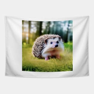 hedgehog in the forest Tapestry