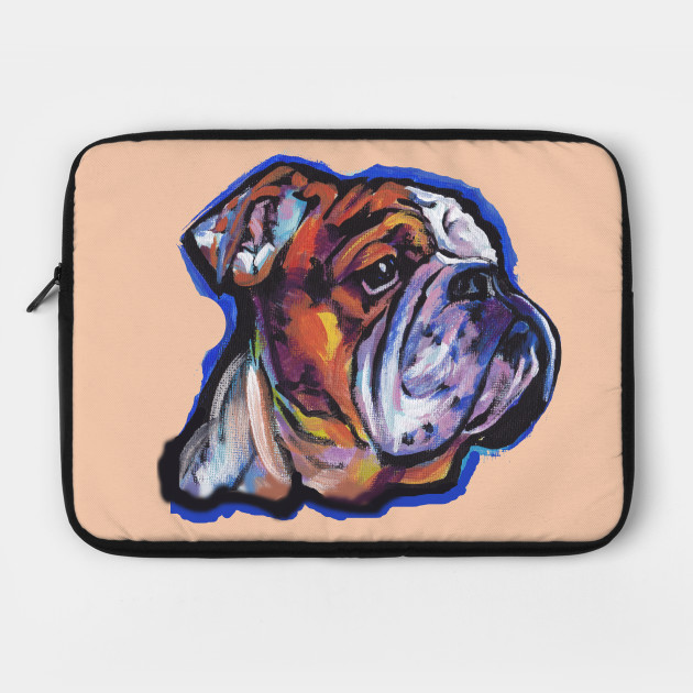 English Bulldog Dog Bright Colorful Pop Dog Art English Bulldog