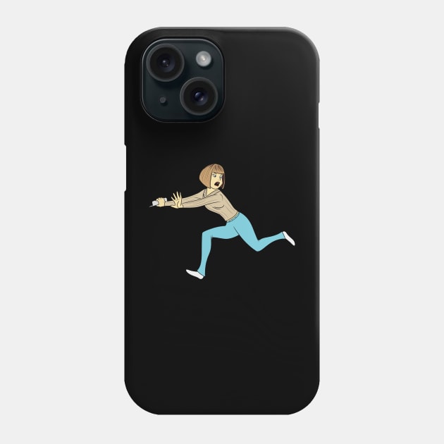 Run, Casey, Run Phone Case by jcs-artbook