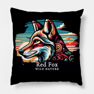 Red Fox - WILD NATURE - RED FOX -12 Pillow