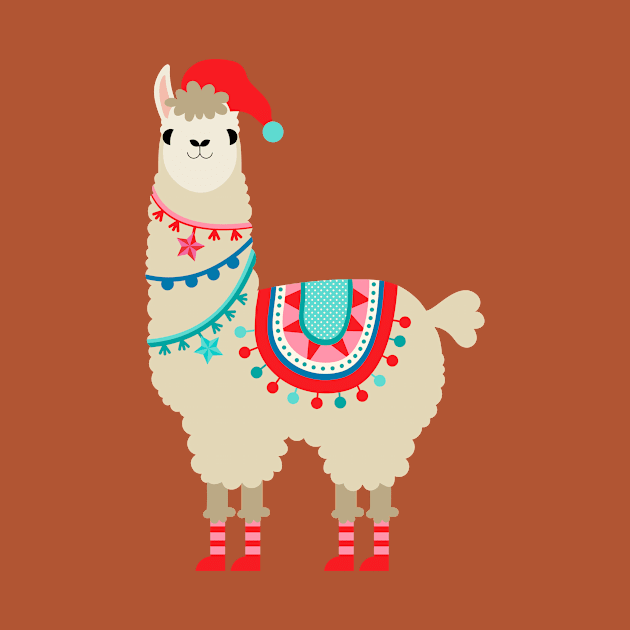 Christmas llama by mil_papeles