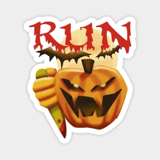 Run Halloween Pumpkin Monster Face Costume For Women&Men Magnet