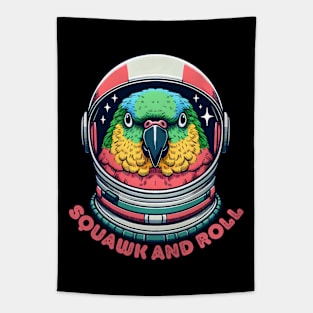 Astronomy Parrot Tapestry