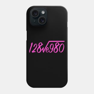 128ve980 I love You (Pink) Phone Case