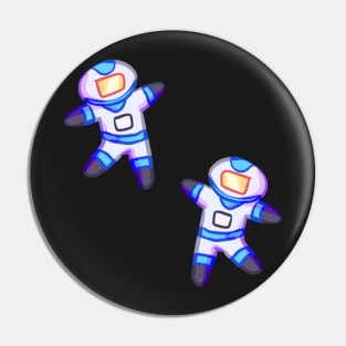 blue spaceman Pin