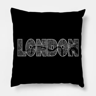 London Street Map Pillow