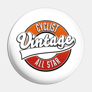 Cyclist vintage all star logo Pin