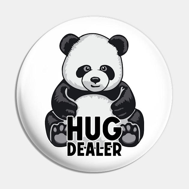 Hug Dealer Cute Panda Bear Zoology Pin by Grandeduc