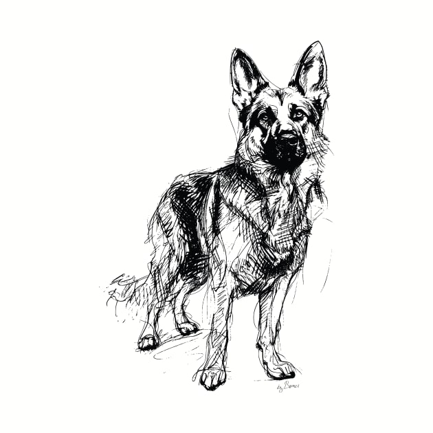 German Shepherd by byBenci