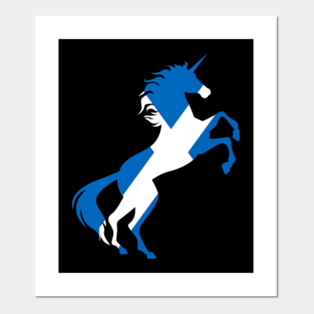 Unicorn Scotland Flag Magical Unicorn Scottish Design Unicorn