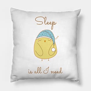 Sleepy chick Pillow