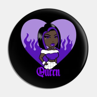 Queen Doll girl Purple-Out v3.2 Pin